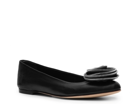 Giuseppe Zanotti Leather Flower Flat