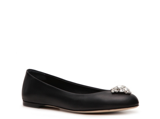Giuseppe Zanotti Leather Crystal Flat