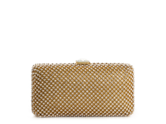 Lulu Townsend Allover Rhinestone Clutch