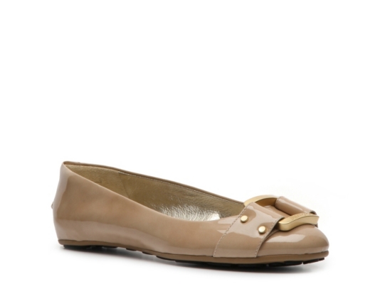 Jimmy Choo Morse Patent Leather Buckle Flat