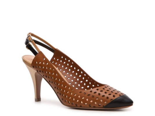 Giuseppe Zanotti for Vionnet Maine Leather Slingback Pump