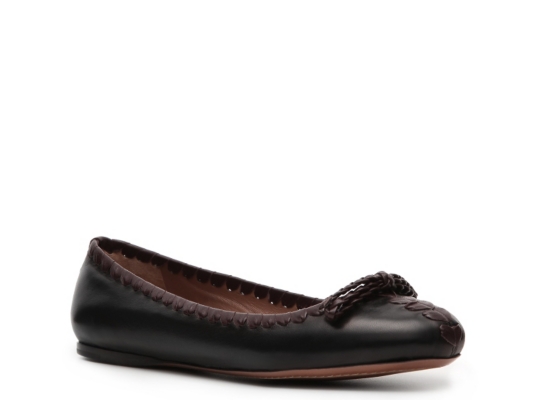 Alaia Paris Leather Bow Flat