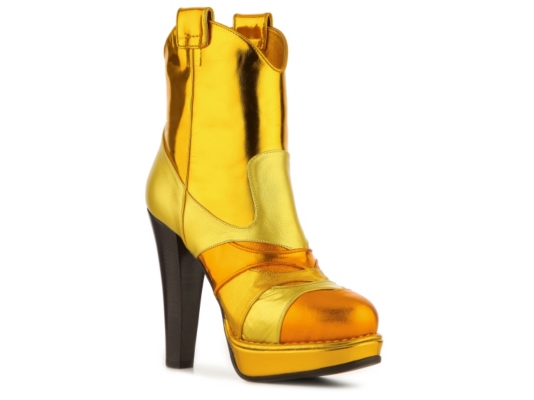 Bottega Veneta Metallic Leather Platform Boot