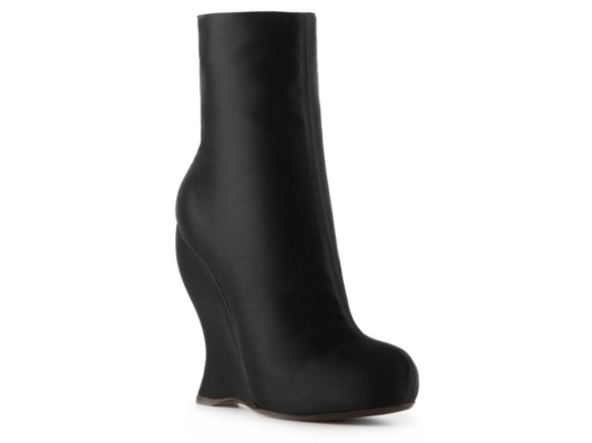 Bottega Veneta Satin Wedge Bootie