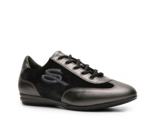 Santoni Velvet Logo Sneaker