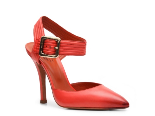 Santoni Leather Buckle Pump
