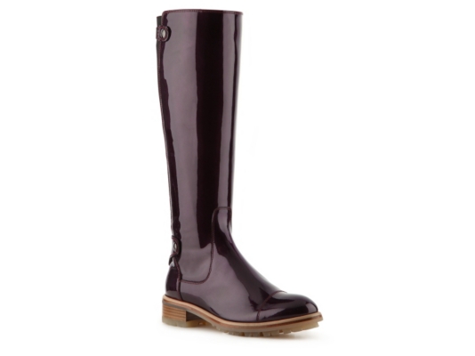 Santoni Patent Leather Riding Boot