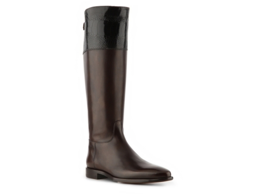 Santoni Leather Riding Boot