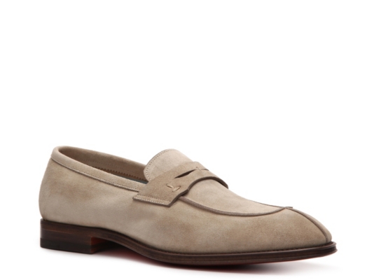 Santoni Suede Penny Loafer