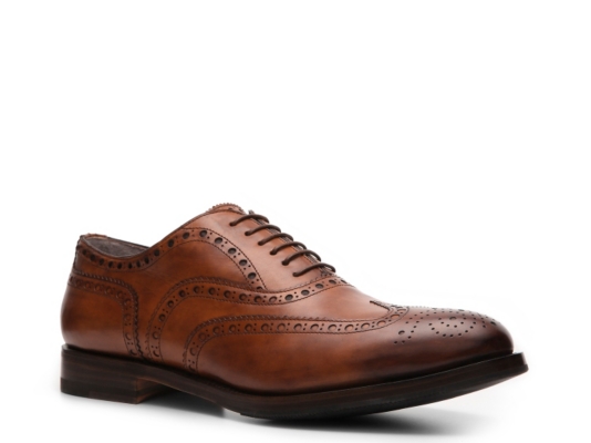 Santoni Leather Wingtip Oxford