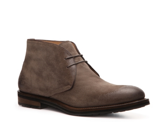 Santoni Distressed Suede Chukka Boot