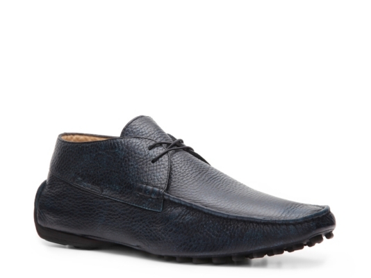 Santoni Pebbled Leather Oxford