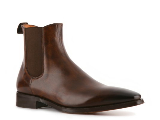 Santoni Burnished Leather Boot