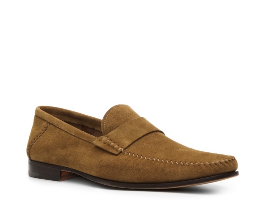 Santoni Suede Strap Loafer