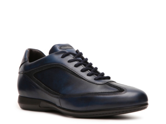 Santoni Leather Sneaker