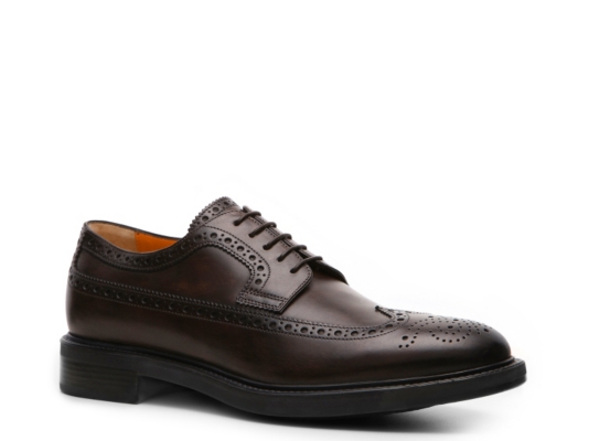 Santoni Leather Wingtip Oxford