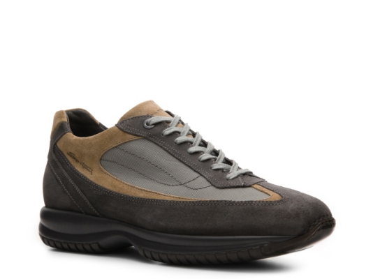 Santoni Suede & Canvas Sneaker