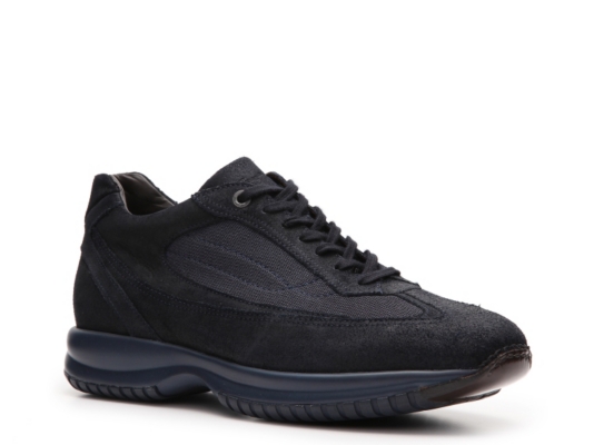 Santoni Suede & Canvas Sneaker