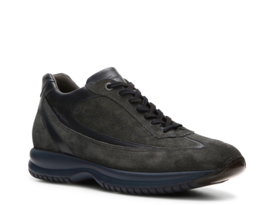 Santoni Leather & Suede Sneaker