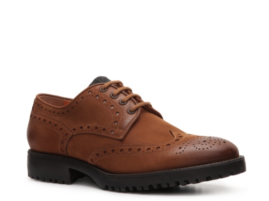 Santoni Distressed Leather Oxford