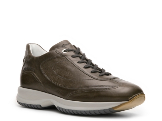 Santoni Distressed Leather Sneaker