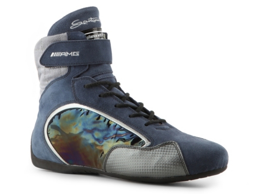 Santoni Suede Velcro Sneaker