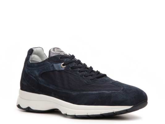 Santoni Suede & Nylon Sneaker