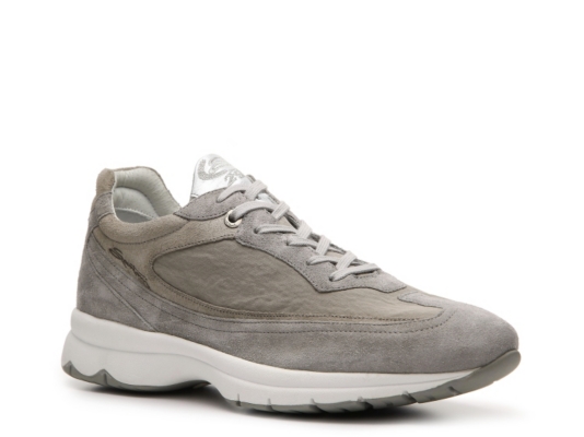 Santoni Suede & Canvas Sneaker