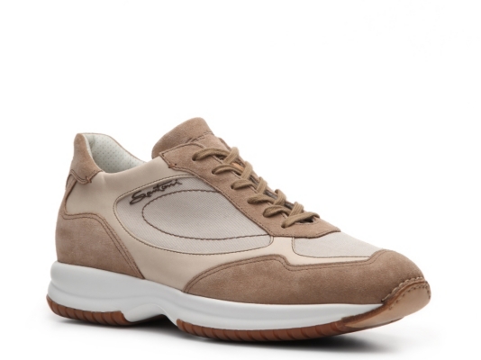 Santoni Leather & Suede Sneaker