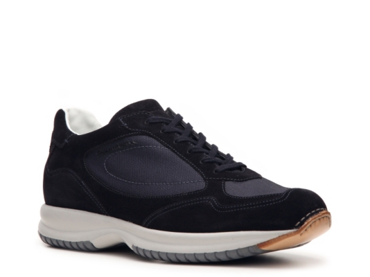 Santoni Canvas & Suede Sneaker
