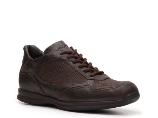 Santoni Canvas & Leather Sneaker