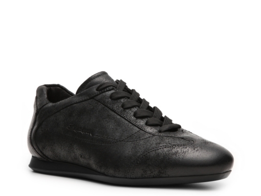 Santoni Distressed Leather Sneaker