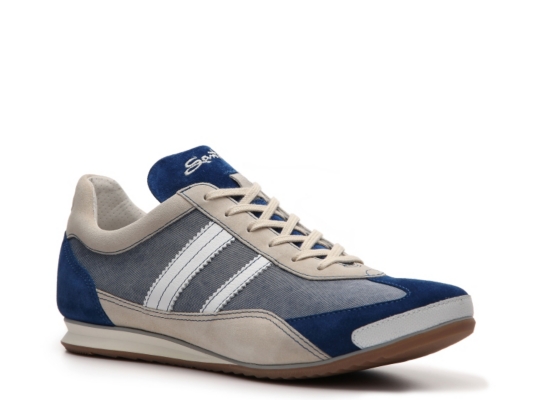 Santoni Suede & Canvas Sneaker