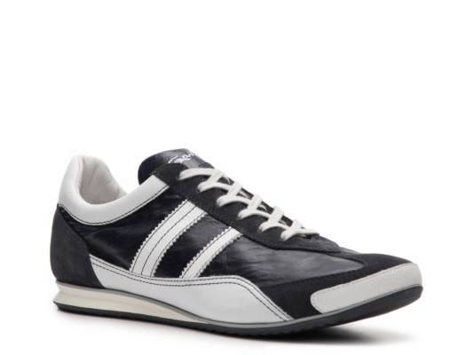 Santoni Leather & Suede Sneaker