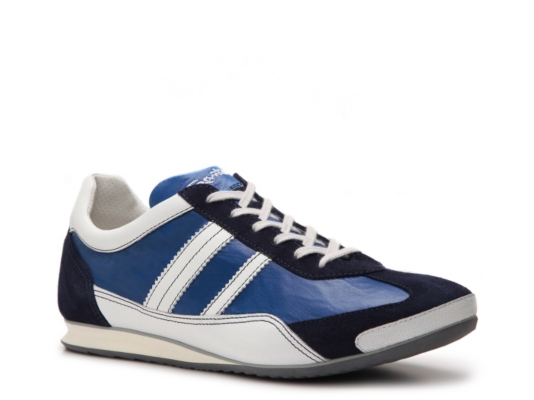 Santoni Leather & Suede Sneaker