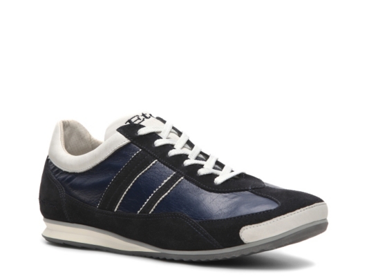 Santoni Leather & Suede Sneaker
