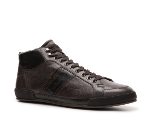 Santoni Leather Sneaker