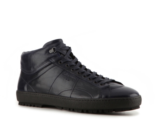 Santoni Leather Sneaker
