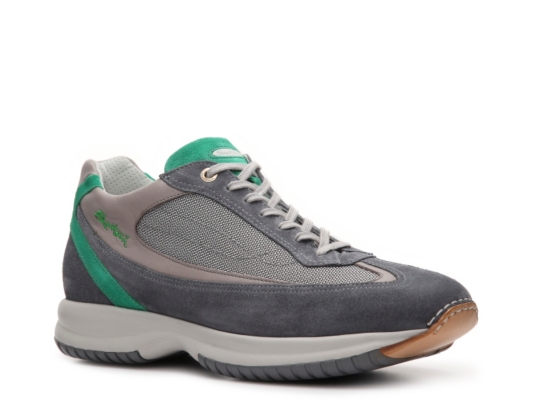 Santoni Suede & Mesh Sneaker