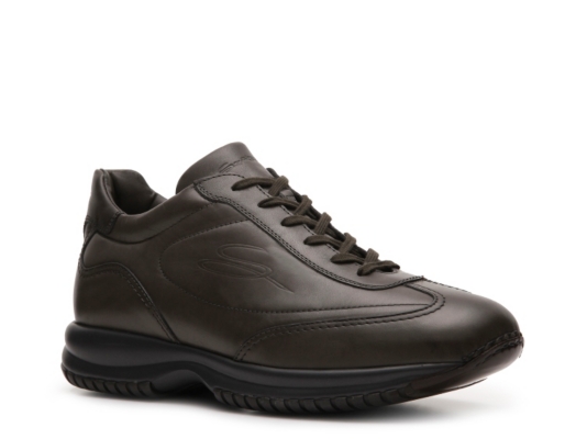 Santoni Leather Sneaker