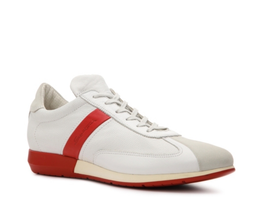Santoni Leather Sneaker