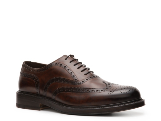 Santoni Leather Wingtip Oxford