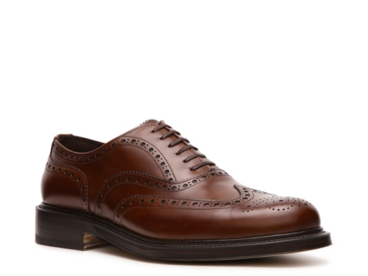 Santoni Leather Wingtip Oxford
