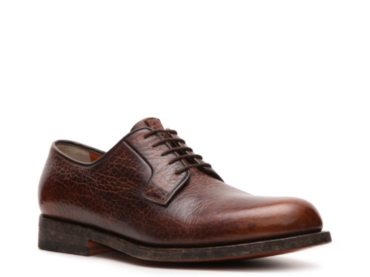 Santoni Distressed Leather Oxford