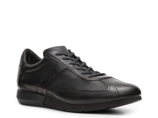 Santoni Textured Leather Sneaker