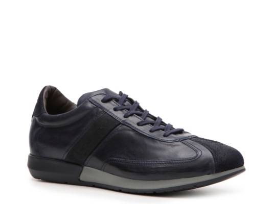Santoni Leather & Suede Sneaker