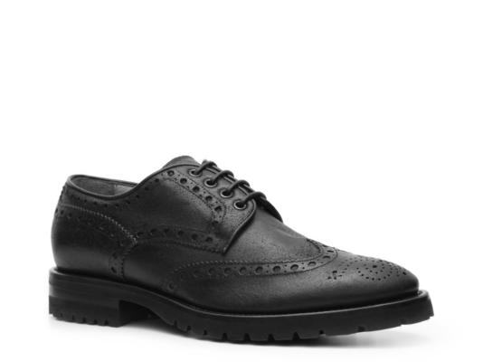 Santoni Leather Wingtip Oxford