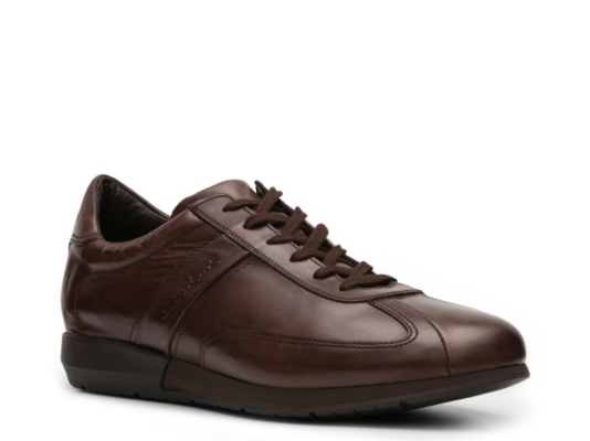 Santoni Leather Sneaker