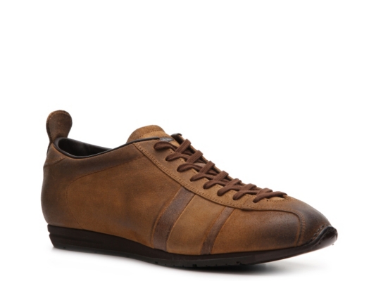 Santoni Distressed Suede Sport Sneaker