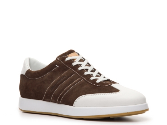 Santoni Suede & Leather Sneaker